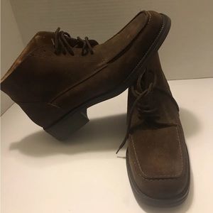 Womens Brown Suede Bandolino Lace Up Boot Size 8.5